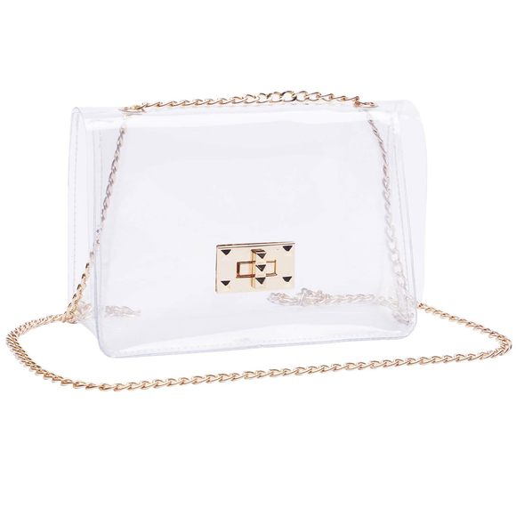 Clear Purse, Clear Bag Stadium Aroved, Transparent Crossbody Bag ^_^ - Picture 1 of 7